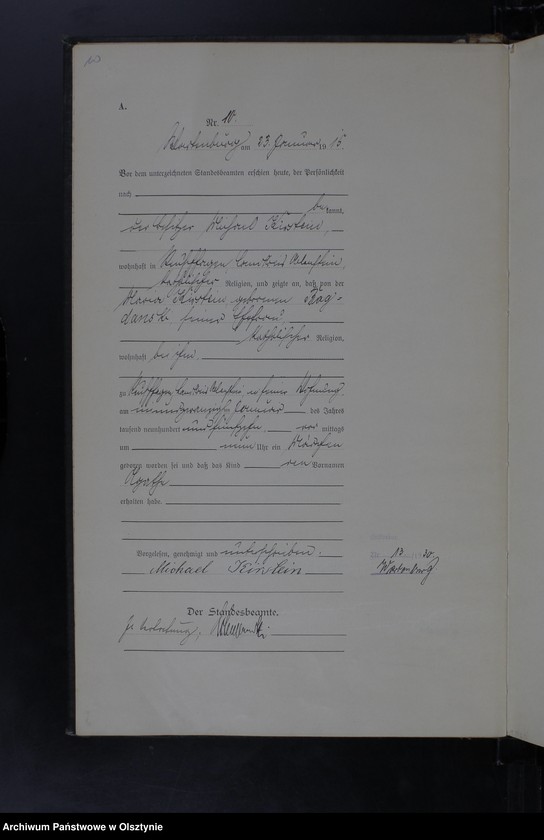 image.from.unit.number "Geburts-Haupt-Register Nr 1 - 110"