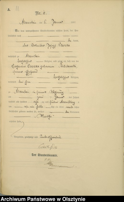 image.from.unit.number "Geburts-Haupt-Register TomI,Nr 1 - 393"