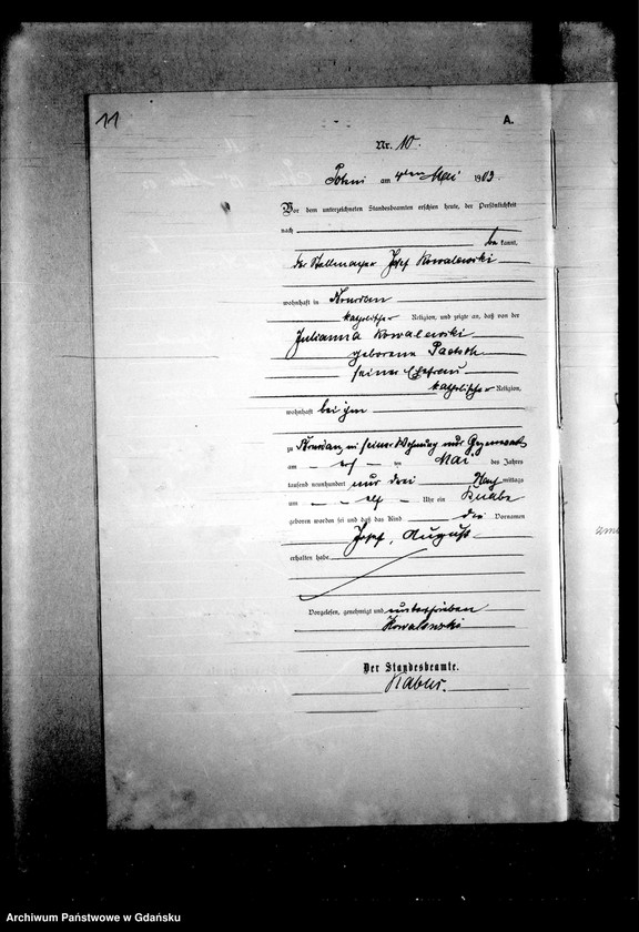 Obraz 15 z jednostki "Księga urodzeń"