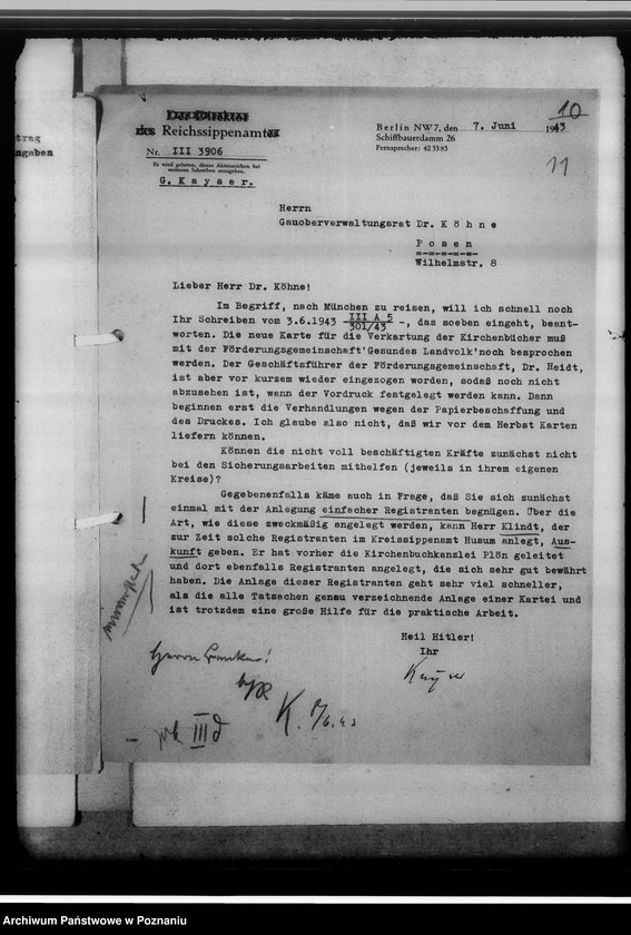 Obraz 15 z jednostki "Betrifft: Verkartung der Kirchenbücher"