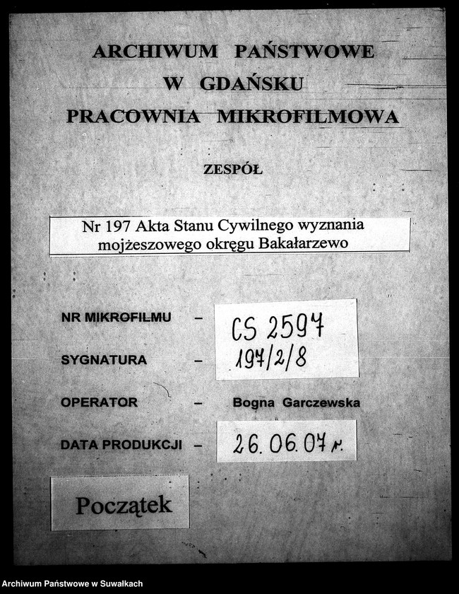 image.from.unit.number "Dowody do Akt Małżeństwa urzędnika Stanu Cywilnego Wyznania Mojżeszowego Okręgu Bakałarzewskiego za Rok 1853 spisanych"