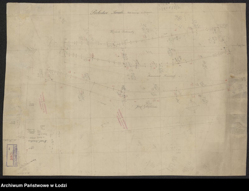 Obraz 2 z jednostki "Odrys pierworysu pomiaru folwarku Charłupia Wielka w starostwie sieradzkim położonego"