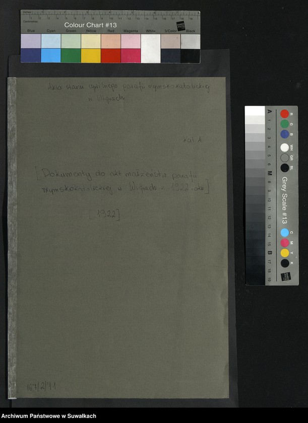 image.from.unit.number "[Dokumenty do akt małżeństw parafii rzymskokatolickiej w Wigrach z 1922 roku]"
