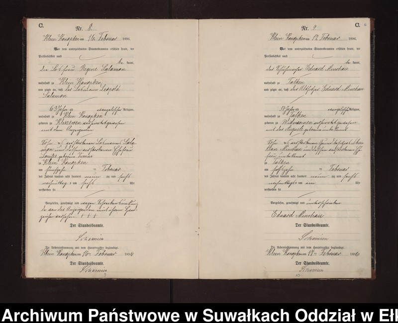 image.from.unit.number "Sterbe-Neben-Register des Preussischen Standes-Amtes Gross Konopken Kreis Loetzen"