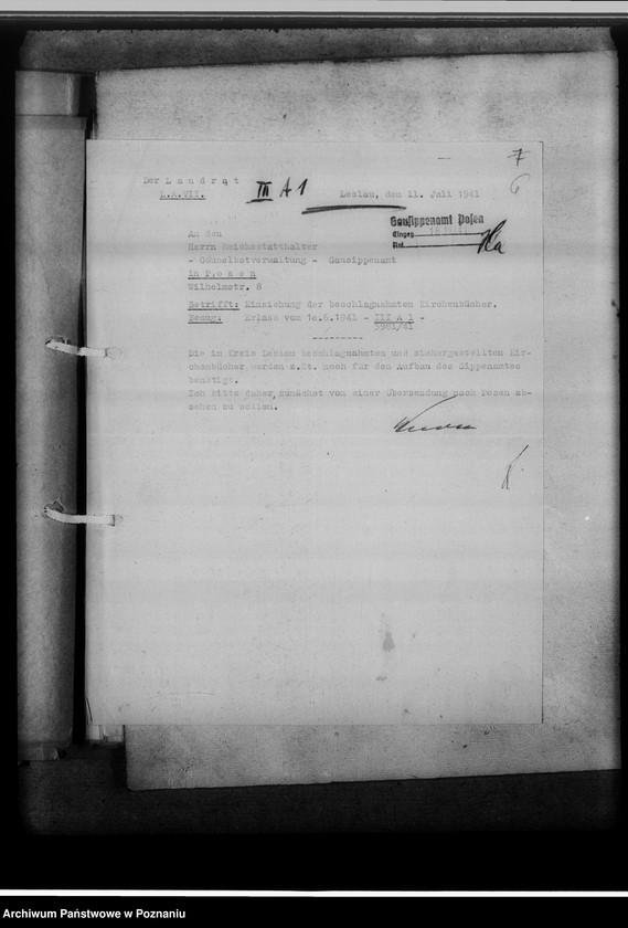 image.from.unit.number "Einziehungsprotokolle [ksiąg kościelnych] Leslau-Land [powiat włocławski, województwo bydgoskie]"