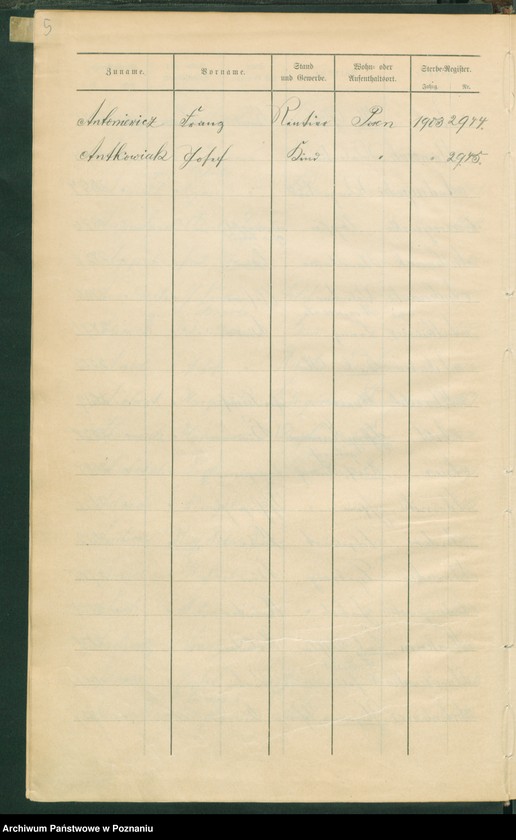 Obraz 8 z jednostki "Skorowidz zgonów"