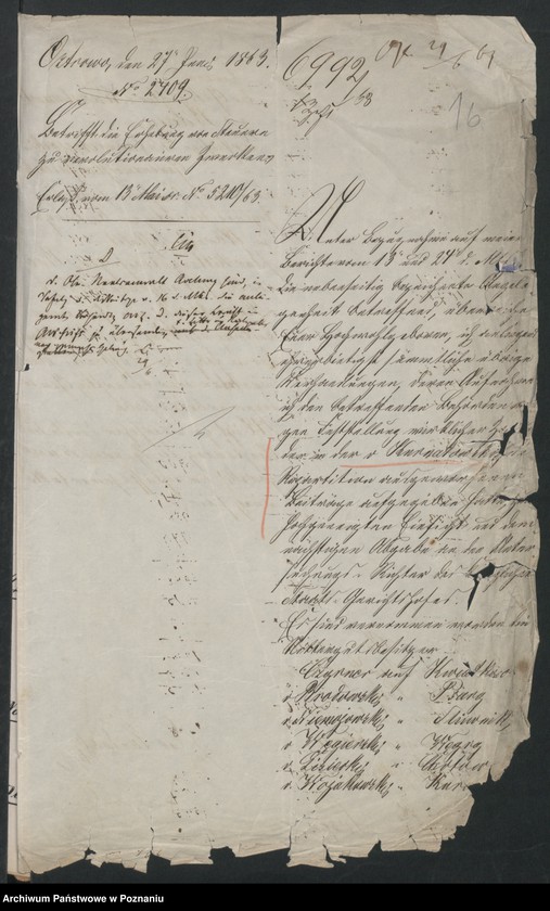 image.from.unit.number "Die Verschwörung unter der polnischen Bevölkerung der Provinz Posen /Poznań/ im Anschluss an die Insurrektion im Königreiche Polen."