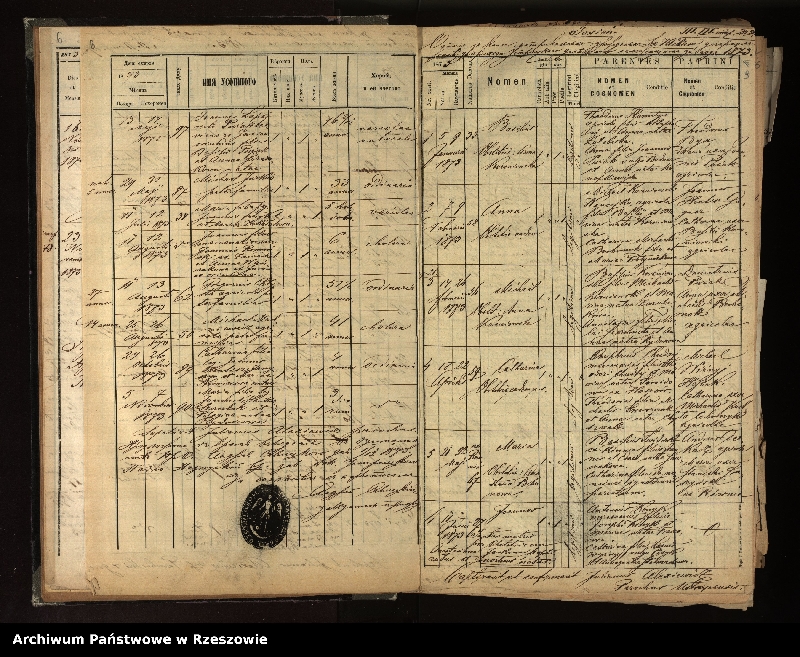 image.from.unit.number "Księga urodzeń, małżeństw i zgonów dla miejscowości Jasień, Ustrzyki Dolne, Strwiążyk"