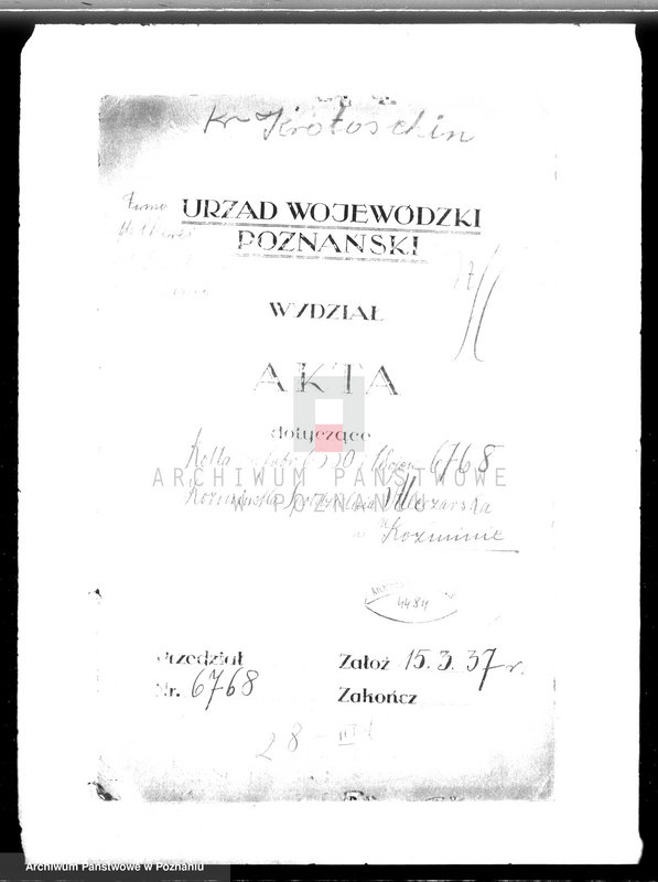 image.from.unit.number "Koźmińska Spółdzielnia Mleczarska w Koźminie nr woj. 6768"