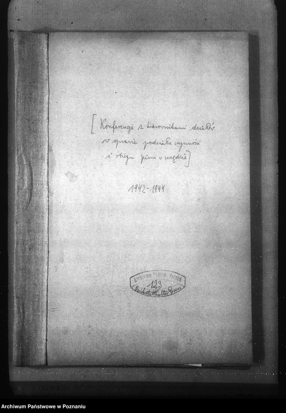 Obraz 4 z jednostki "Konferencje z kierownikami działów w sprawie podziału czynności i obiegu pism w urzędzie"