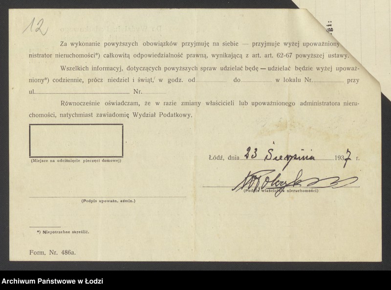 image.from.unit.number "Księga inwentarzowa nieruchomości m. Łodzi ul. Helska"