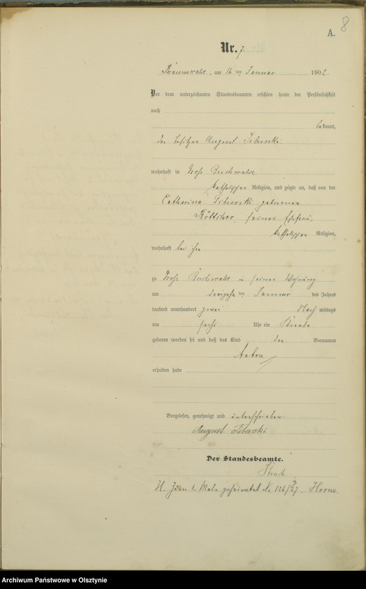 image.from.unit.number "Geburts-Haupt-Register Nr 1 - 71"