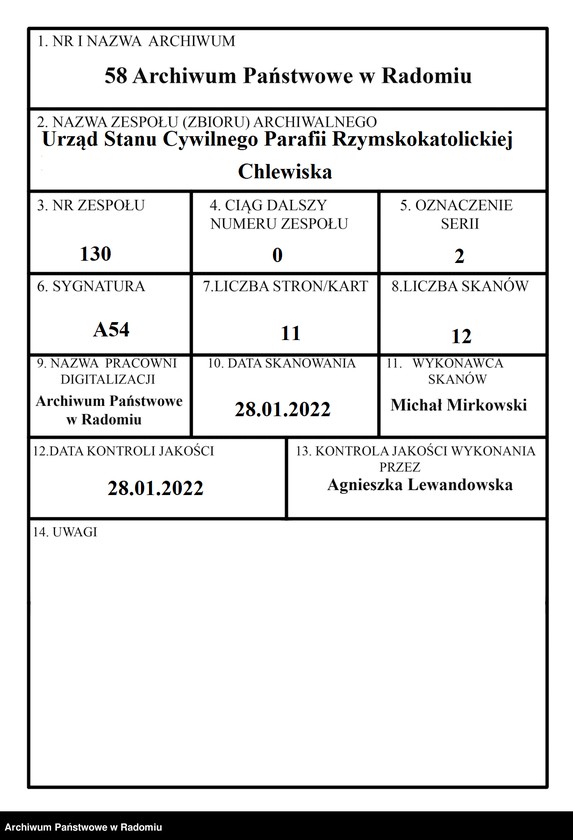 image.from.unit.number "[Załączniki do akt metrykalnych parafii Chlewiska z 1919 roku]"