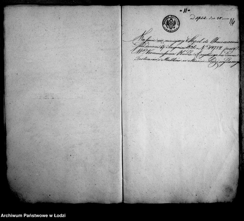 Obraz 20 z jednostki "Akta tyczące się regulacji i melioracji miasta Łodzi"