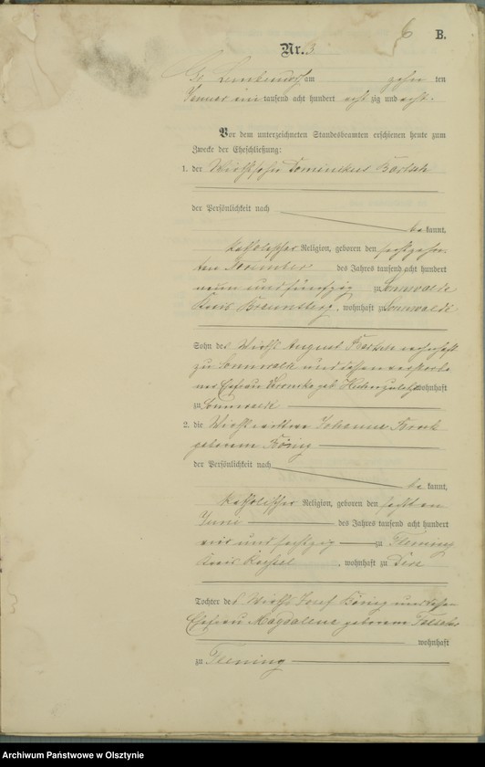 image.from.unit.number "Heiraths-Haupt-Register Nr 1 - 13"