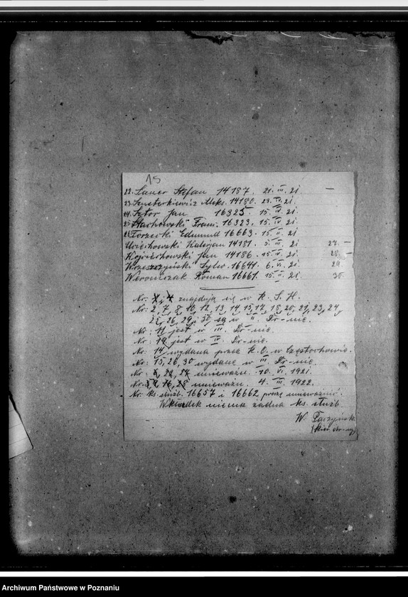 Obraz 19 z jednostki "Okólniki, rozkazy komendanta hufca, korespondencja, ewidencja i inne materiały II- giej drużyny im. Juliusza Słowackiego"