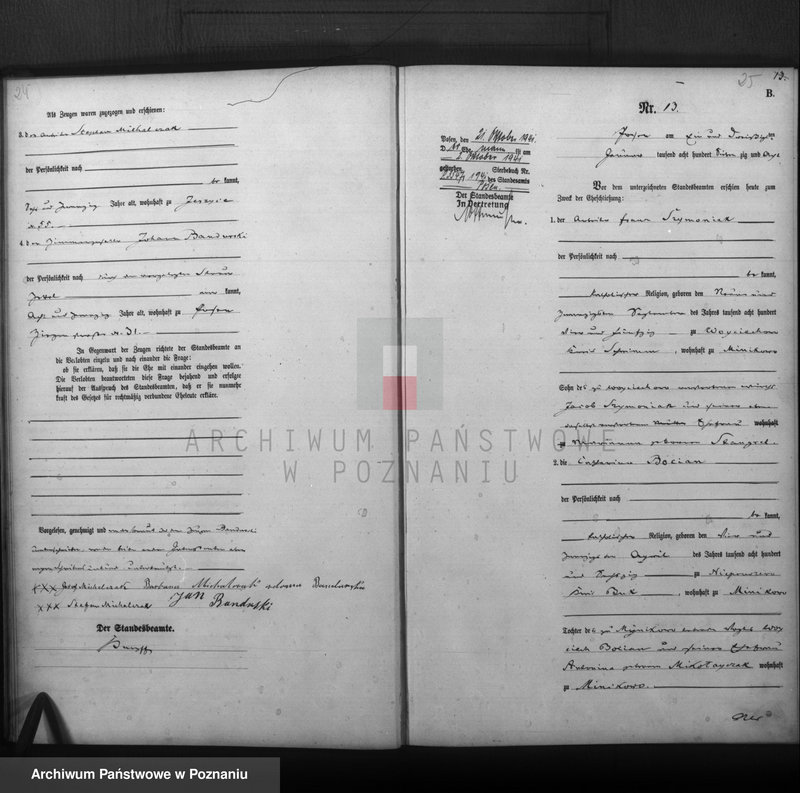 Obraz 14 z jednostki "Księga małżeństw"