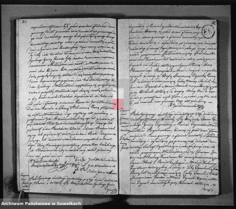 image.from.unit.number "Akta zaślubionych gminy seyneńskiey w roku 1825."