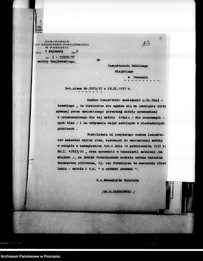 Obraz 18 z jednostki "Prywatna Szkoła Powszechna Czajkowskiego w Poznaniu"