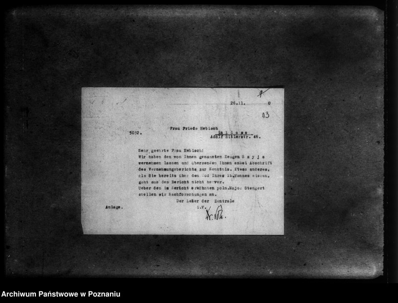 Obraz 17 z jednostki "Korespondencja w sprawie miejscowych Niemców rozstrzelonych w okolicy Turka w 1939 roku"