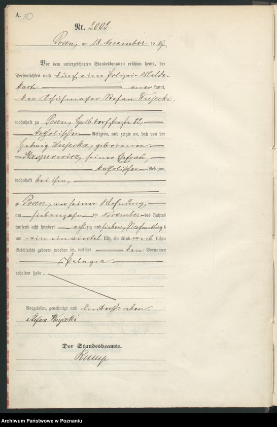 Obraz 13 z jednostki "Księga urodzeń t. V"