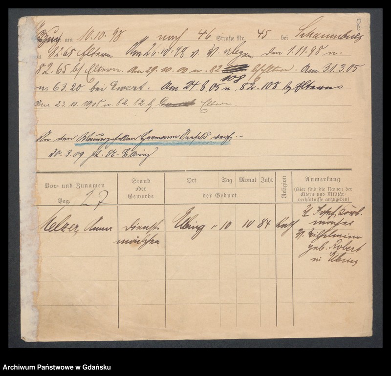 image.from.unit.number "Karty meldunkowe: Melzer Adolf - Menss"