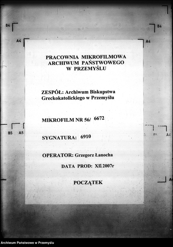 Obraz 1 z jednostki "[Kopie ksiąg metrykalnych parafii Krzywa z filią Banica (dekanat Gorlice)]"