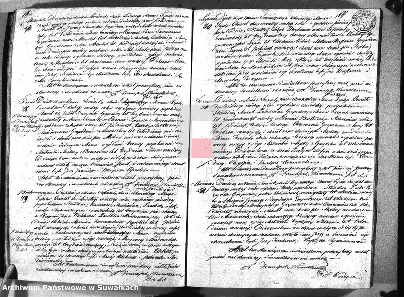 Obraz 11 z jednostki "Księga roczna czyli duplikat aktów urodzonych, zaślubionych i umarłych z roku 1826 parafij sereyskiey"