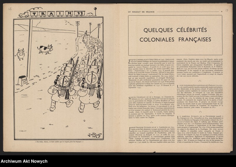 image.from.unit.number ""Le Soldat de France" - redakcja. Artykuł W. Sikorskiego na temat polsko-francuskiego braterstwa broni przeciw zagrożeniu hitlerowskiemu."