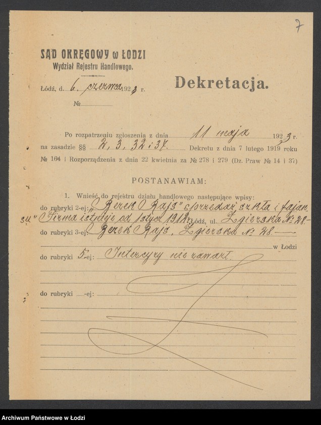 Obraz 9 z jednostki "Berek Rajs – sprzedaż szkła i fajansu"