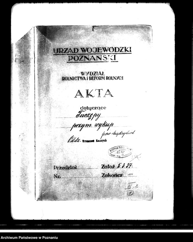 Obraz 4 z jednostki "Majątek Tuczępy powiatu międzychodzkiego przymusowy wykup"