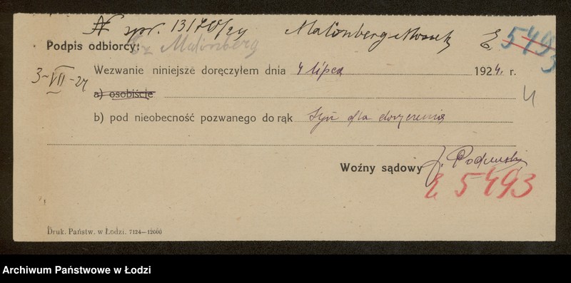 Obraz 6 z jednostki "Moszek Malinberg- sprzedaż art. kolonialnych, spożywczych i owoców"