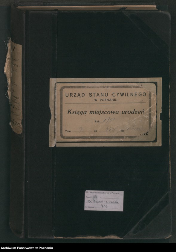 Obraz 2 z jednostki "Księga miejscowa urodzeń t. VII"