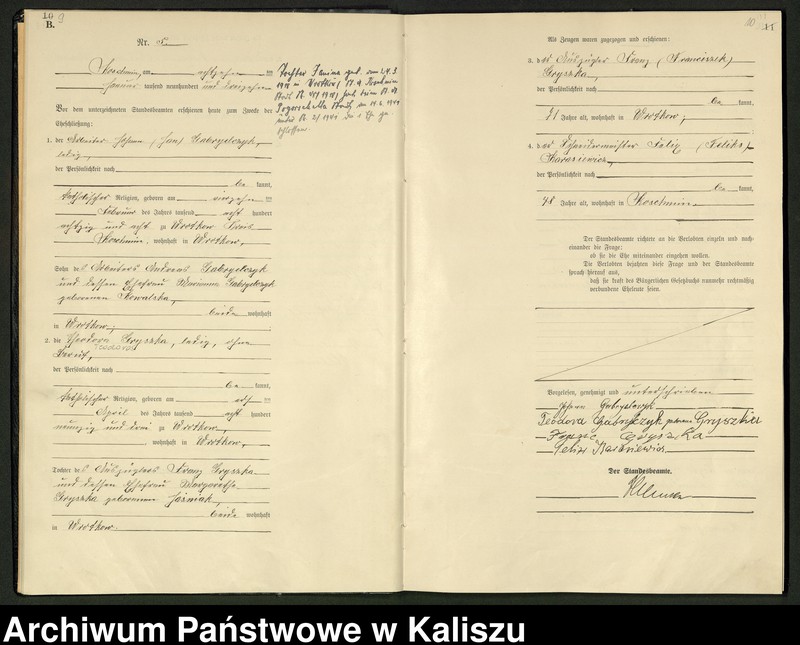 Obraz 8 z jednostki "[Księga małżeństw]"