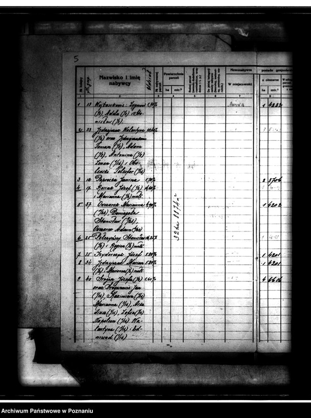 Obraz 9 z jednostki "Parcelacja majątku Biernacice powiatu tureckiego"