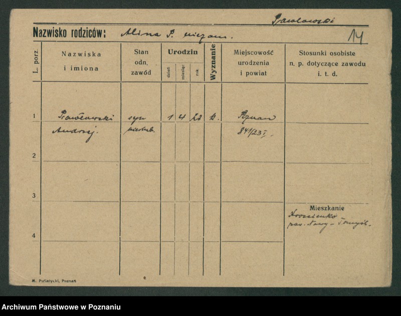 Obraz 16 z jednostki "Pawłowski (samotni mężczyźni i kobiety) - Pąskowski"