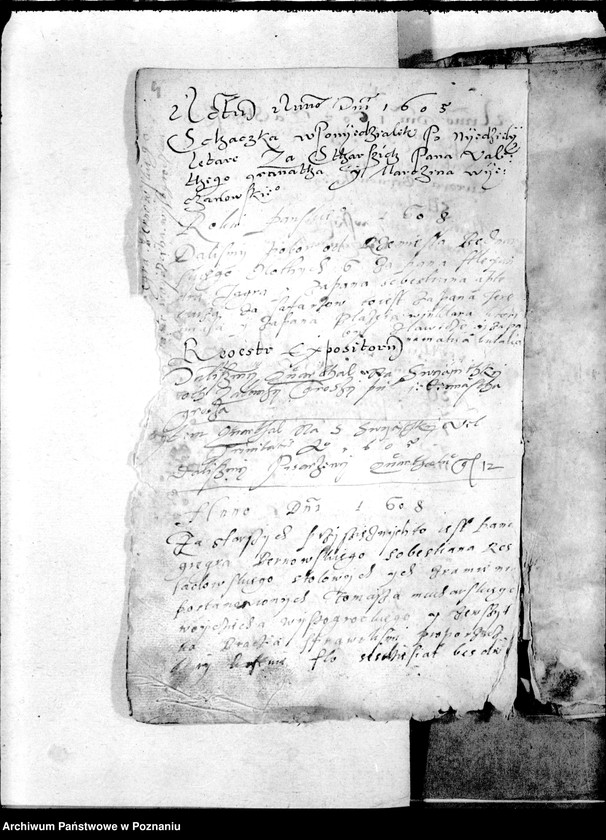 Obraz 8 z jednostki "Regestr bractwa bednarskiego renouatus roku pańskigo 1603 ...."