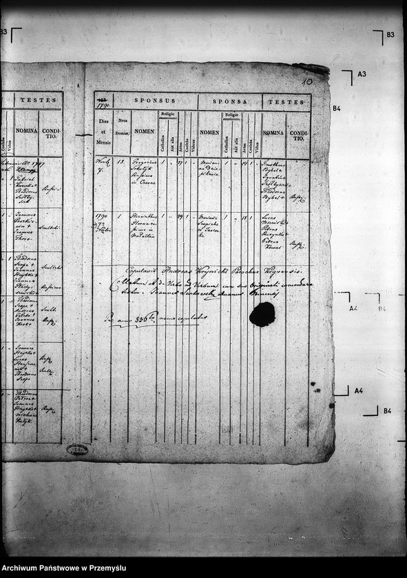 Obraz 14 z jednostki "[Kopie ksiąg metrykalnych parafii Krzywa z filiami Jasionka, Wołowiec (dekanat Gorlice)]"
