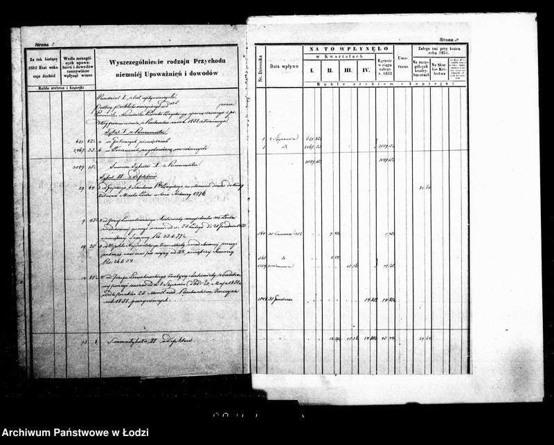 Obraz 6 z jednostki "Manuał przychodu i wydatku kasy ekonomicznej m. Łodzi na rok 1852"