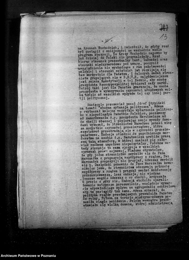 Obraz 17 z jednostki "Sprawozdania sytuacyjne miesięczne z życia społeczno-politycznego za miesiące kwiecień, maj, czerwiec 1930 r."