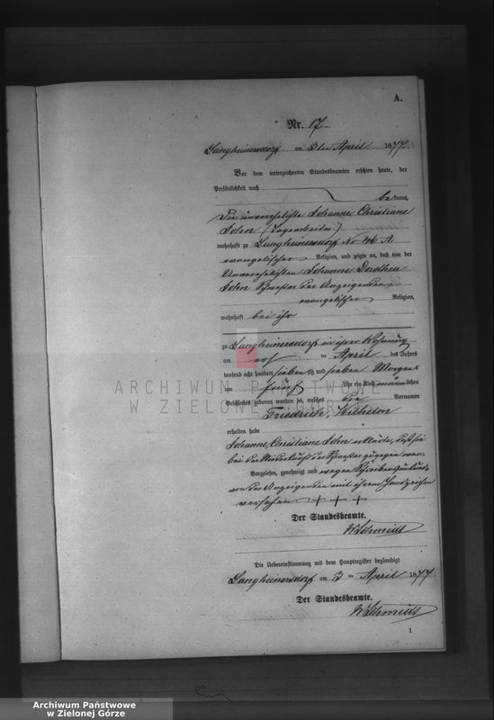 Obraz 20 z jednostki "Geburts-Neben-Register"