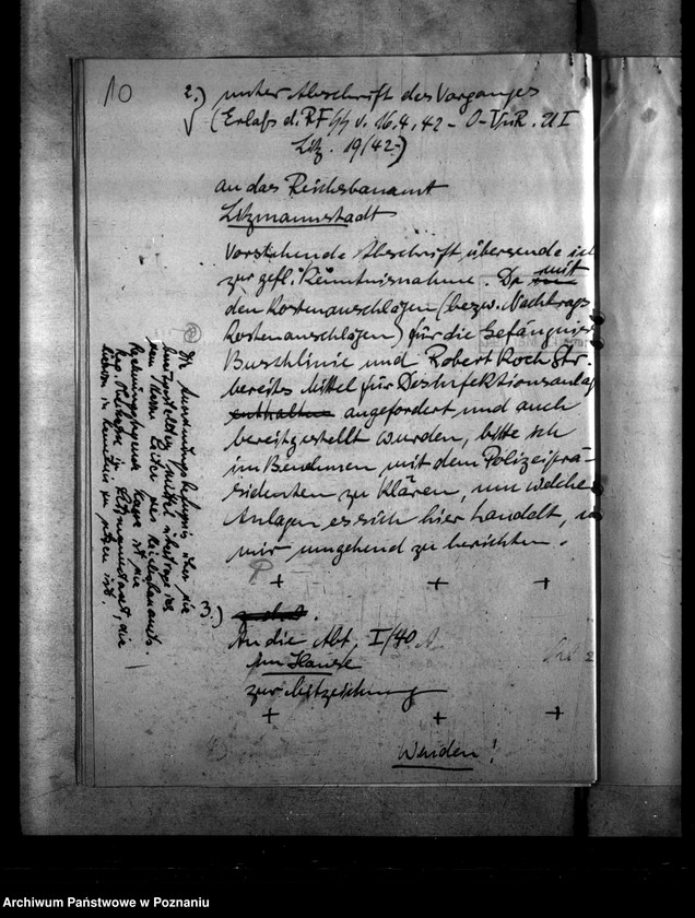 Obraz 15 z jednostki "Polizeigefängnisse - Litzmannstadt. Kutlausungsanlagen. Robert- Koch- Strasse, Radegast"