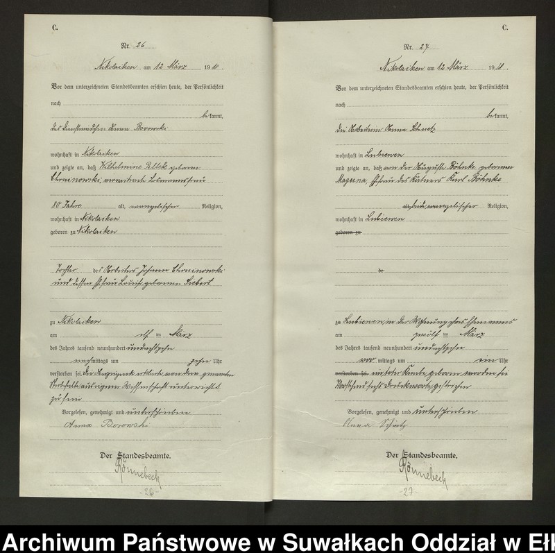 image.from.unit.number "Sterbe=Haupt=Register des Königlichen Preussischen Standes-Amtes Nikolaiken Kreis Sensburg"