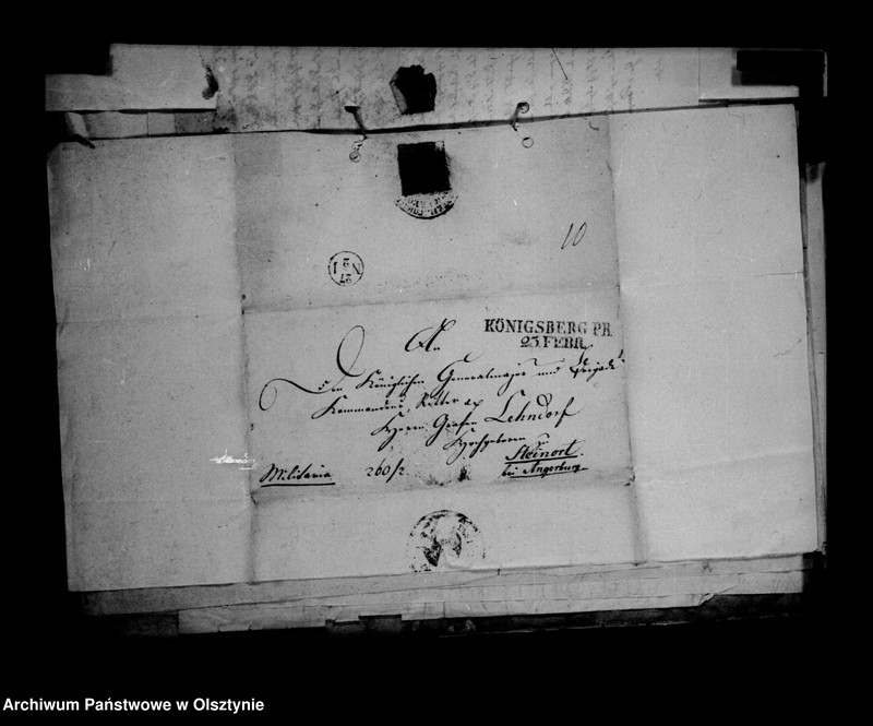 image.from.unit.number "/Schriftwechsel des Kommandeurs der 2 Kavalerie- Brigade Gf. Karl Lehndorff u. a. /"