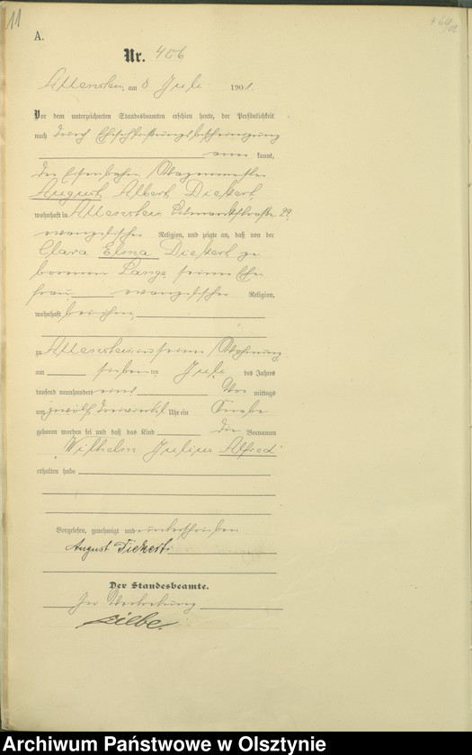 image.from.unit.number "Geburts-Haupt-Register Tom II,Nr 397 - 767"