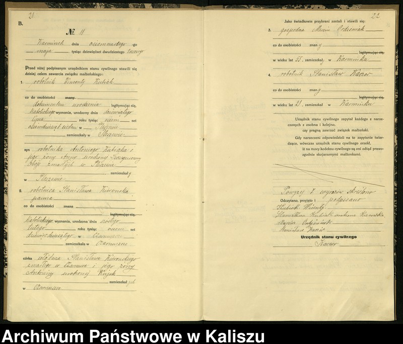 Obraz 14 z jednostki "[Księga małżeństw]"