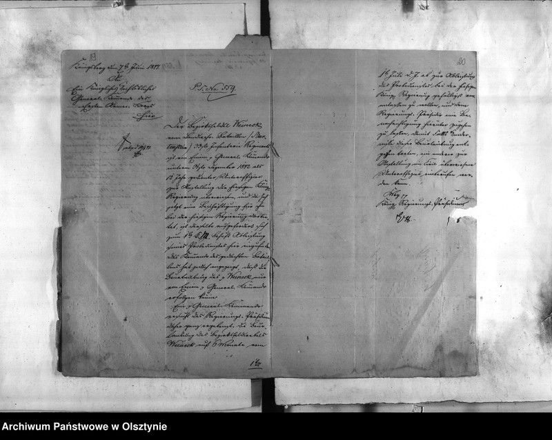 image.from.unit.number "Anstellung des Bezirks-Feldwebel Weineck [Carl]"