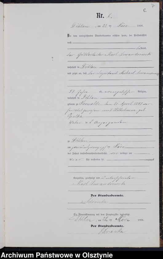 image.from.unit.number "Sterbe-Neben-Register Nr 1 - 26"