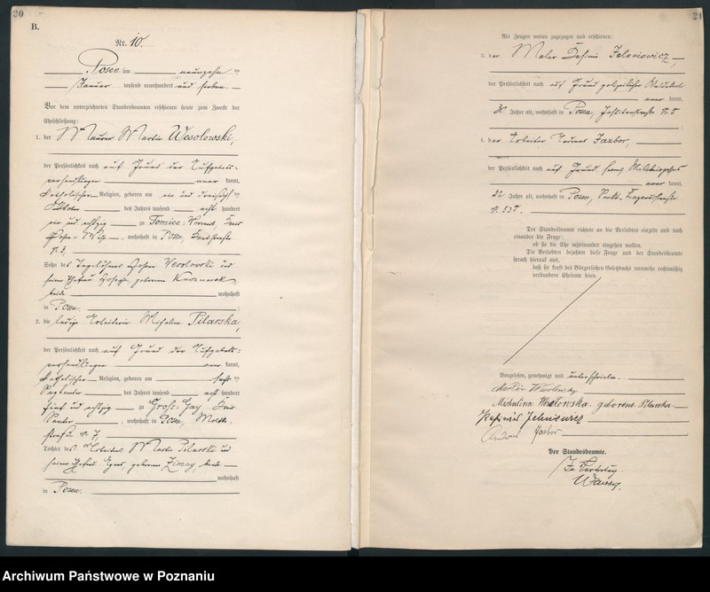 Obraz 12 z jednostki "Księga miejscowa małżeństw [Rejestr główny małżeństw]"