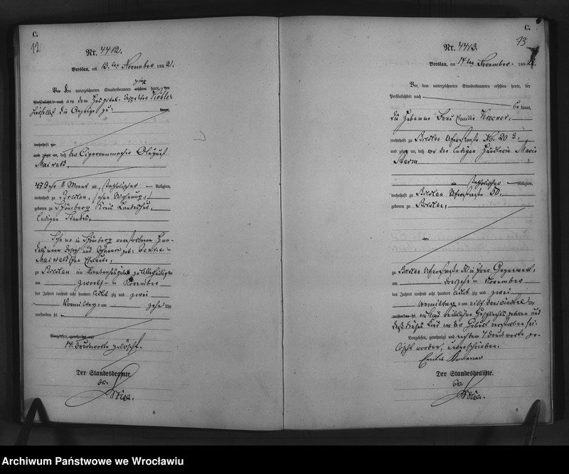 image.from.unit.number "Sterbe-Haupt-Register Breslau I 1882 Band 12"